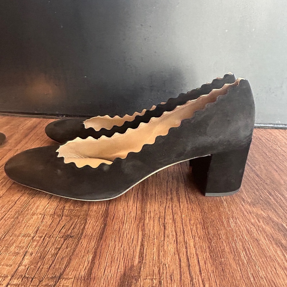 Chloe - Women’s - Black Suede - Low Pump Shoe - Size 40 - Picture 3 of 7